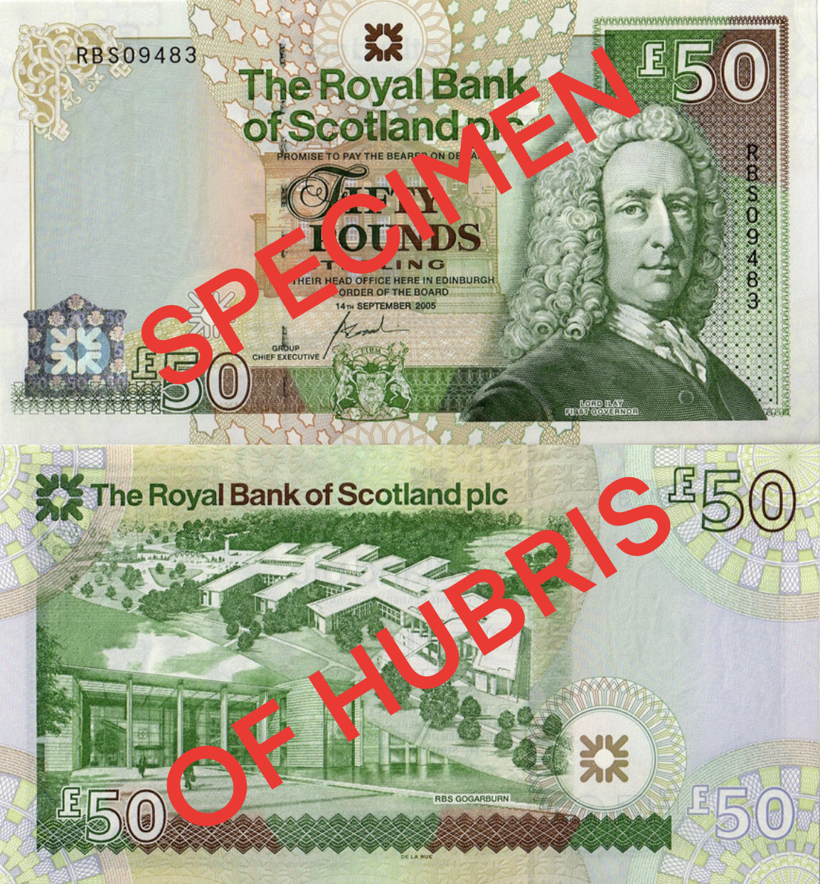 Specimen of Hubris – The £50 RBS Bank