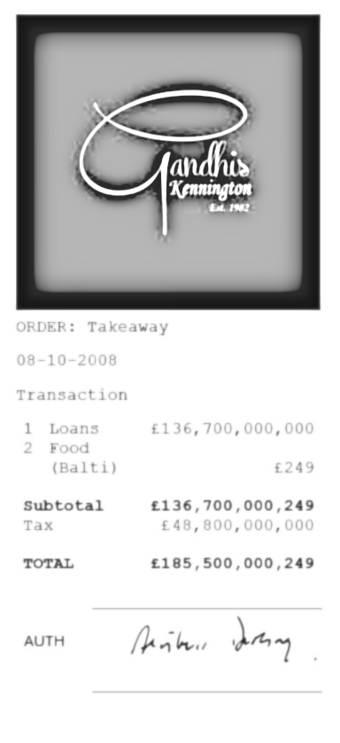 The Infamous Balti Bailout Receipt – Uncovered